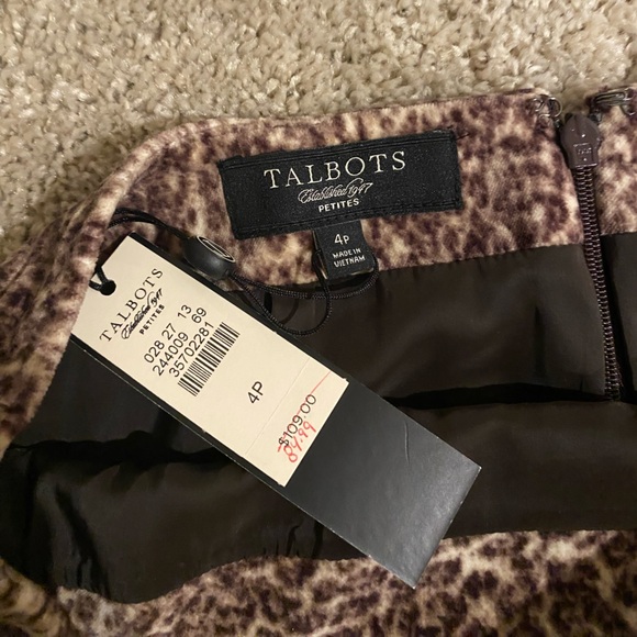 Cheetah animal print skirt from Talbots - Picture 2 of 7
